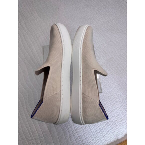 Rothy's The Original Slip-On Sneakers Sand Beige SZ 7 Textile Comfort Casual - Picture 3 of 6
